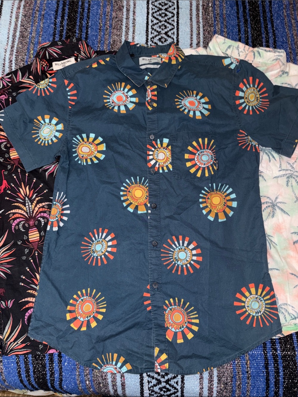 Billabong Hawaiian Button Down Shirt Bundle of 3 Shirts in this Lot